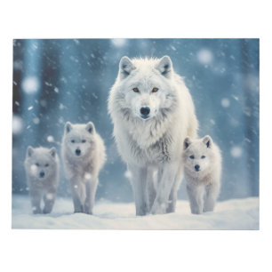 Bloco De Notas Lobo-Animal Familiar Despertando Natureza