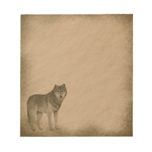 Bloco De Notas Lobo-grunge