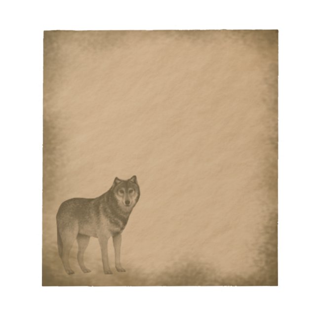Bloco De Notas Lobo-grunge (Frente)
