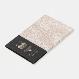 Bloco De Notas Logotipo Boutique da Lingerie de rendas