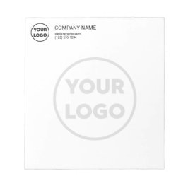 Bloco De Notas Logotipo comercial personalizado Informações de co