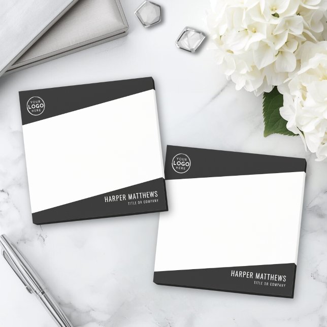 Bloco De Notas Logotipo Comercial Profissional (Professional Business Logo Post-it Notes )