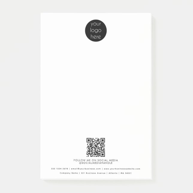 Bloco De Notas Logotipo comercial profissional Promocional de cód (Frente)