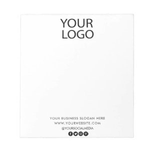 Bloco De Notas Logotipo da empresa personalizado profissional - B