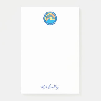 Bloco De Notas Logotipo da escola primária Point Fermin Personali