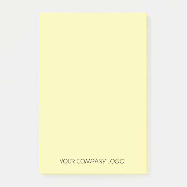 Bloco De Notas Logotipo da sua empresa, personalizado (Frente)