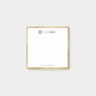 Bloco De Notas Logotipo de empresa de fronteira simples e simples
