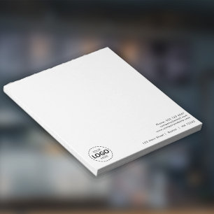 Bloco De Notas Logotipo de empresa mínimo e envio de endereço par