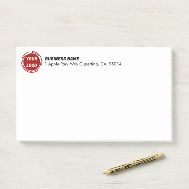 Bloco De Notas Logotipo de empresa PERSONALIZÁVEL (Na mesa)