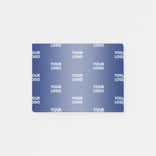 Bloco De Notas Logotipo de empresa repetitivo Gradiente Marinho