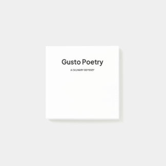 Bloco De Notas Logotipo de poesia Gusto