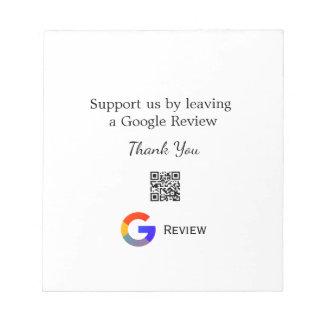 Bloco De Notas logotipo de revisão de negócios do Google Scan QR 
