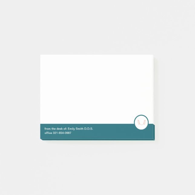 Bloco De Notas Logotipo Dentista (Frente)