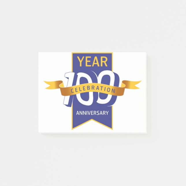 Bloco De Notas logotipo_do_aniversário_de_100_anos (Frente)