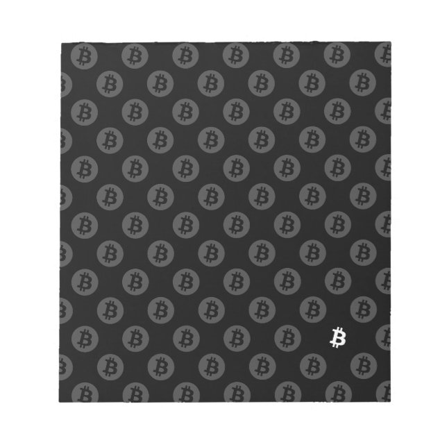 Bloco De Notas Logotipo do Bitcoin (Frente)