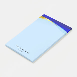 Bloco De Notas Logotipo do Designer de Luxo Dourado Elegante - Ne