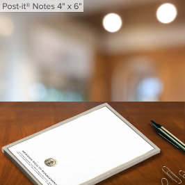 Bloco De Notas Logotipo Dourado Bruto profissional de focas perso