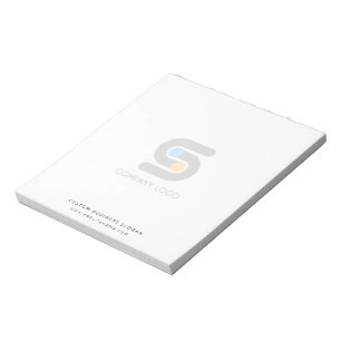 Bloco De Notas Logotipo E Texto Comerciais Personalizados