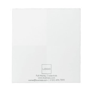 Bloco De Notas Logotipo Elegante Simples Personalizado Corporativ