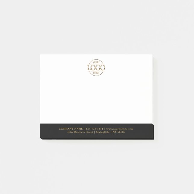 Bloco De Notas Logotipo Empresarial Personalizado Moderno Promoci (Frente)