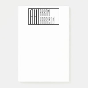 Bloco De Notas Logotipo mínimo moderno do inicial & o conhecido