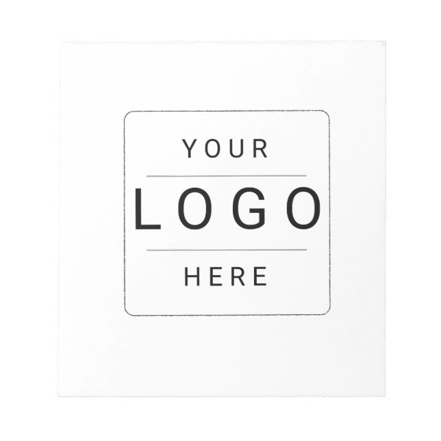 Bloco De Notas Logotipo Personalizado (Frente)