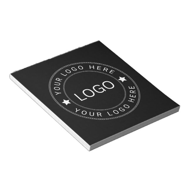 Bloco De Notas Logotipo Personalizado (Inclinado)