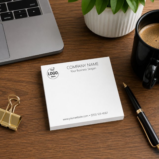 Bloco De Notas Logotipo Personalizado da Empresa (Criador carregado)