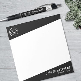 Bloco De Notas Logotipo Personalizado de Empresa Profissional