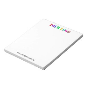 Bloco De Notas Logotipo personalizado Página na Web Promocional p