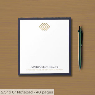 Bloco De Notas Logotipo personalizado profissional