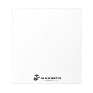 Bloco De Notas Logotipo preto empilhado do USMC