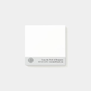 Bloco De Notas Logotipo Simples Moderno Personalizado de Escritór