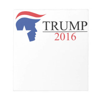 Bloco De Notas Logotipos Presidenciais Donald Trump 2016