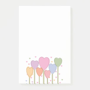 Bloco De Notas Lolipes do Coração Whimsical