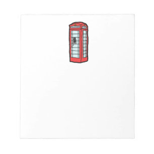 Bloco De Notas London Red Telephone Booth Iconic Viagem britânico