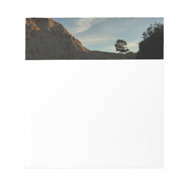 Bloco De Notas Lone Torrey Pine California Sunset Landscape (Frente)