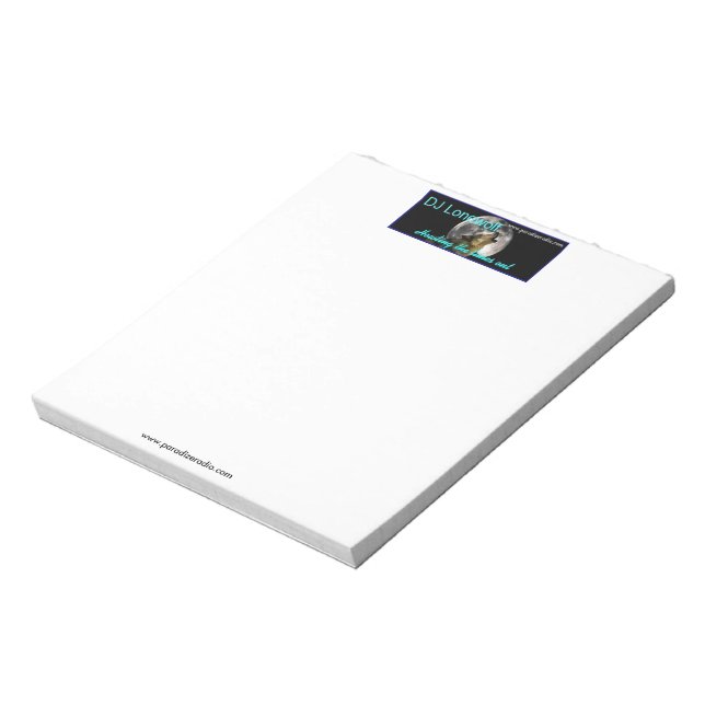 Bloco De Notas (Lonewolf) Notepad de 5,5" x 6": 40 páginas (Invertido)