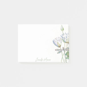 Bloco De Notas Lótus e libélula personalizados