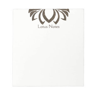 Bloco De Notas Lotus Flower Yoga Instrutor Holístico Clássico