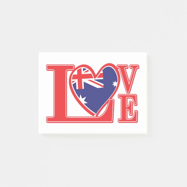 Bloco De Notas Love-Austrália (Frente)