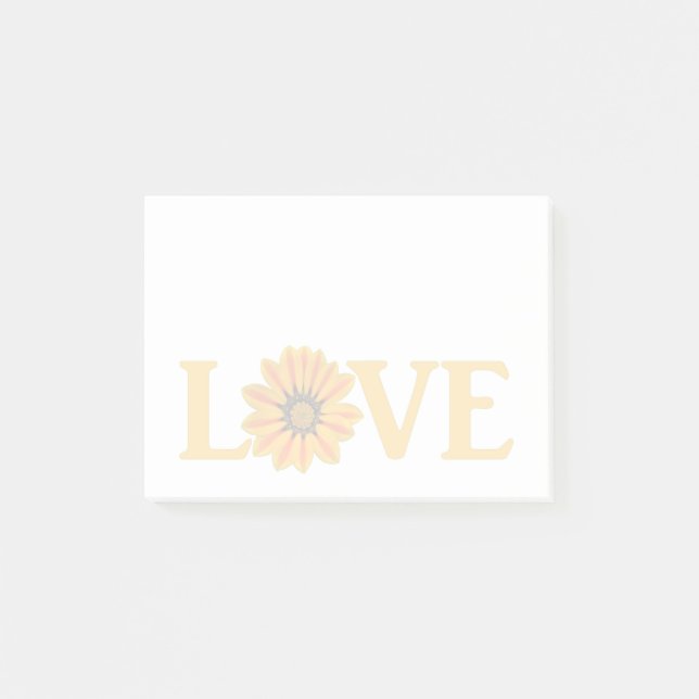 Bloco De Notas Love Gazania - Notas do Posto (Frente)