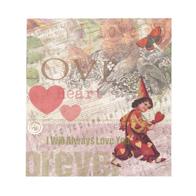 Bloco De Notas Love Hearetheart Namorados Cherub (Frente)