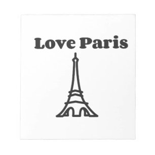 Bloco De Notas Love Paris
