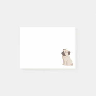 Bloco De Notas Love Pug Puppy Dog Cartoon Posta IT Stick Notes