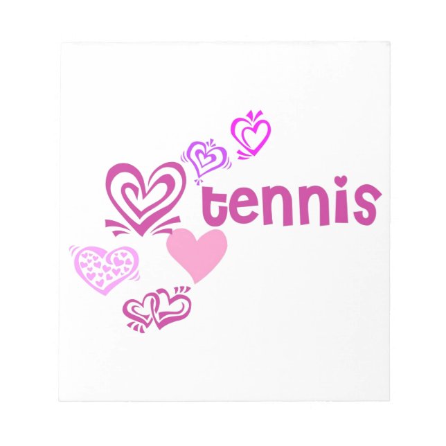 Bloco De Notas Love Tênis (Frente)