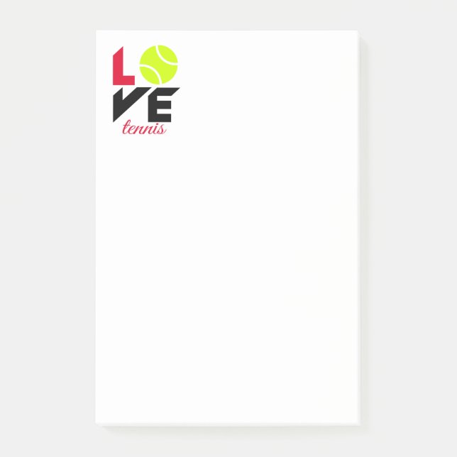 Bloco De Notas Love tênis (Frente)