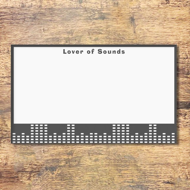 Bloco De Notas Lover dos sons (Lover of Sounds Post-it Notes)