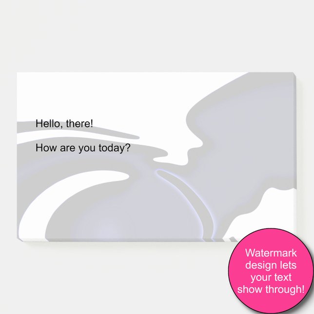 Bloco De Notas Lua azul: Abstrato azul, branco e preto (Criador carregado)