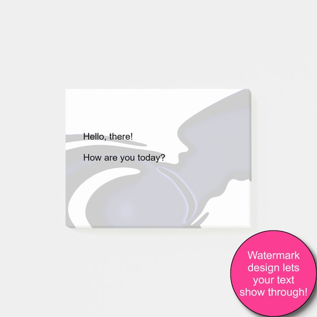 Bloco De Notas Lua azul: Abstrato azul, branco e preto (Criador carregado)